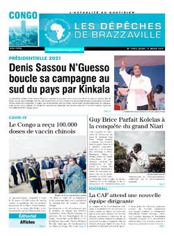 Les Dépêches de Brazzaville : Édition brazzaville du 11 mars 2021