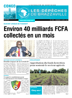 Les Dépêches de Brazzaville : Édition brazzaville du 09 avril 2021