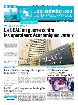 Les Dépêches de Brazzaville : Édition brazzaville du 13 avril 2021