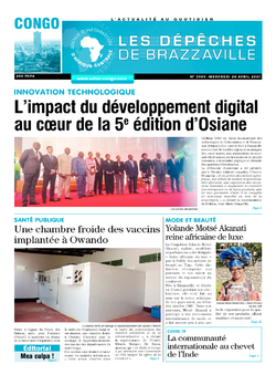 Les Dépêches de Brazzaville : Édition brazzaville du 28 avril 2021