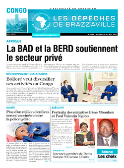 Les Dépêches de Brazzaville : Édition brazzaville du 21 mai 2021
