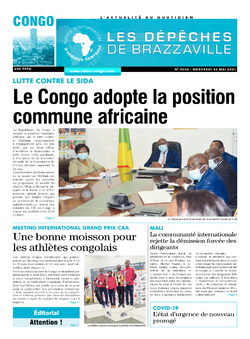 Les Dépêches de Brazzaville : Édition brazzaville du 26 mai 2021
