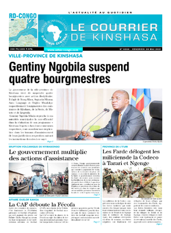 Les Dépêches de Brazzaville : Édition brazzaville du 28 mai 2021