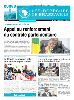 Les Dépêches de Brazzaville : Édition brazzaville du 04 juin 2021