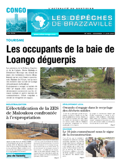 Les Dépêches de Brazzaville : Édition brazzaville du 11 juin 2021