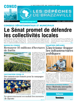Les Dépêches de Brazzaville : Édition brazzaville du 14 juin 2021