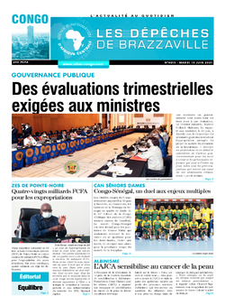 Les Dépêches de Brazzaville : Édition brazzaville du 15 juin 2021