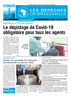 Les Dépêches de Brazzaville : Édition brazzaville du 09 juillet 2021