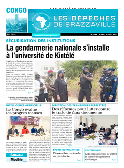 Les Dépêches de Brazzaville : Édition brazzaville du 03 août 2021