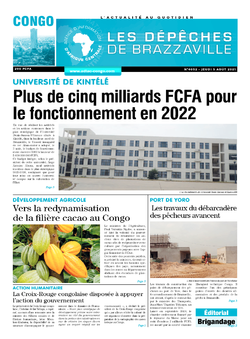 Les Dépêches de Brazzaville : Édition brazzaville du 05 août 2021