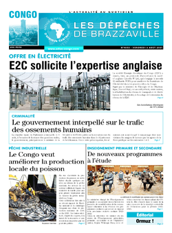 Les Dépêches de Brazzaville : Édition brazzaville du 06 août 2021