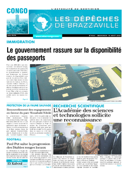 Les Dépêches de Brazzaville : Édition brazzaville du 18 août 2021
