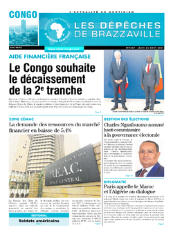 Les Dépêches de Brazzaville : Édition brazzaville du 26 août 2021