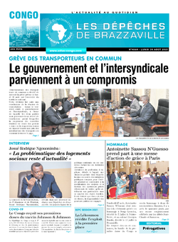 Les Dépêches de Brazzaville : Édition brazzaville du 30 août 2021