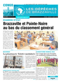 Les Dépêches de Brazzaville : Édition brazzaville du 31 août 2021