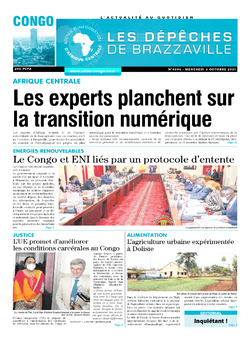 Les Dépêches de Brazzaville : Édition brazzaville du 06 octobre 2021