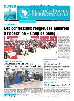 Les Dépêches de Brazzaville : Édition brazzaville du 18 octobre 2021