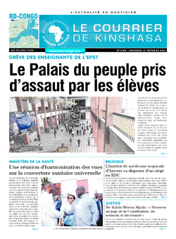 Les Dépêches de Brazzaville : Édition brazzaville du 22 octobre 2021
