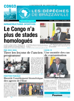Les Dépêches de Brazzaville : Édition brazzaville du 27 octobre 2021