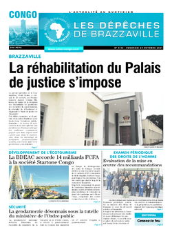 Les Dépêches de Brazzaville : Édition brazzaville du 29 octobre 2021