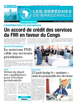 Les Dépêches de Brazzaville : Édition brazzaville du 09 novembre 2021