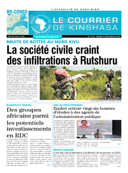 Les Dépêches de Brazzaville : Édition brazzaville du 09 novembre 2021