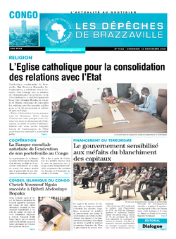 Les Dépêches de Brazzaville : Édition brazzaville du 12 novembre 2021