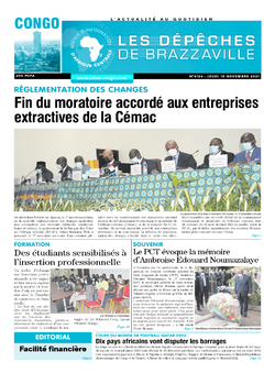 Les Dépêches de Brazzaville : Édition brazzaville du 18 novembre 2021