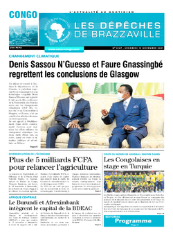 Les Dépêches de Brazzaville : Édition brazzaville du 19 novembre 2021