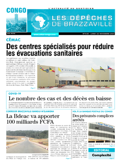 Les Dépêches de Brazzaville : Édition brazzaville du 22 novembre 2021