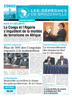 Les Dépêches de Brazzaville : Édition brazzaville du 25 novembre 2021