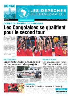 Les Dépêches de Brazzaville : Édition brazzaville du 08 décembre 2021