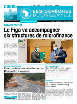 Les Dépêches de Brazzaville : Édition brazzaville du 31 décembre 2021