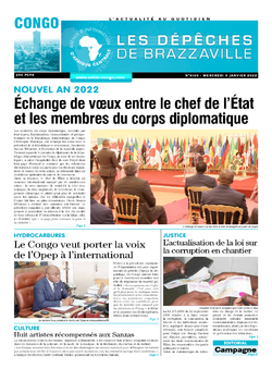 Les Dépêches de Brazzaville : Édition brazzaville du 05 janvier 2022