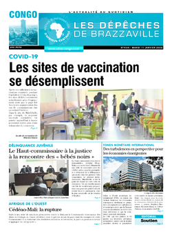 Les Dépêches de Brazzaville : Édition brazzaville du 11 janvier 2022