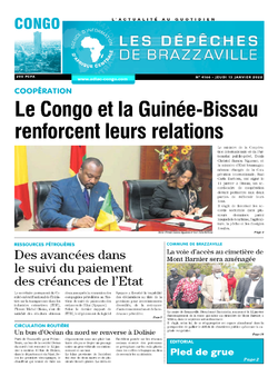 Les Dépêches de Brazzaville : Édition brazzaville du 13 janvier 2022