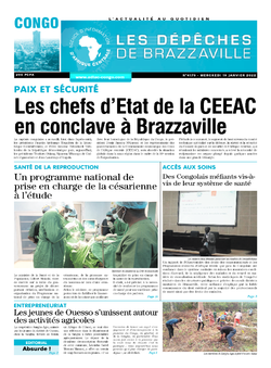 Les Dépêches de Brazzaville : Édition brazzaville du 19 janvier 2022
