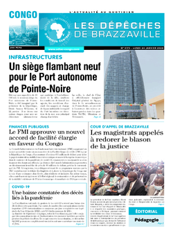 Les Dépêches de Brazzaville : Édition brazzaville du 24 janvier 2022