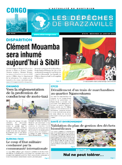Les Dépêches de Brazzaville : Édition brazzaville du 26 janvier 2022