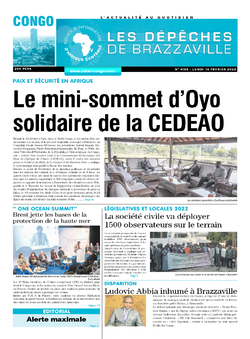 Les Dépêches de Brazzaville : Édition brazzaville du 14 février 2022