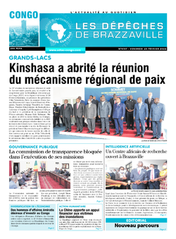 Les Dépêches de Brazzaville : Édition brazzaville du 25 février 2022