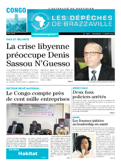 Les Dépêches de Brazzaville : Édition brazzaville du 11 mars 2022
