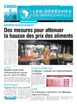 Les Dépêches de Brazzaville : Édition brazzaville du 31 mars 2022