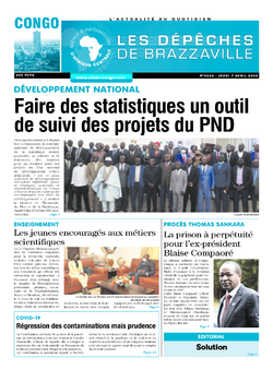 Les Dépêches de Brazzaville : Édition brazzaville du 07 avril 2022