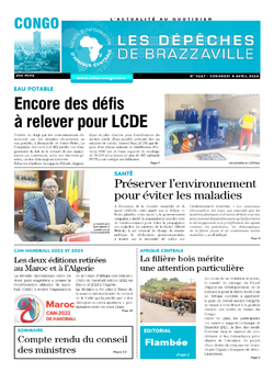 Les Dépêches de Brazzaville : Édition brazzaville du 08 avril 2022