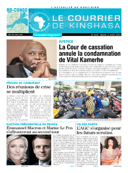 Les Dépêches de Brazzaville : Édition brazzaville du 12 avril 2022