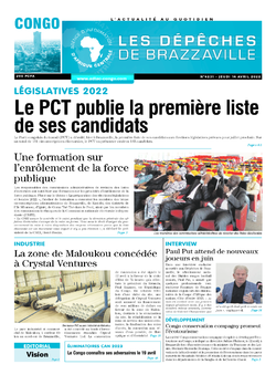 Les Dépêches de Brazzaville : Édition brazzaville du 14 avril 2022