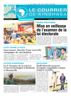 Les Dépêches de Brazzaville : Édition le courrier de kinshasa du 22 avril 2022