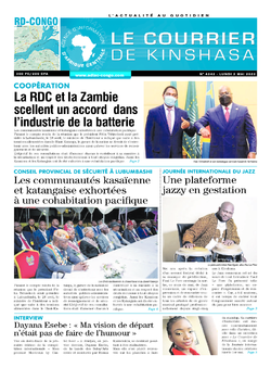 Les Dépêches de Brazzaville : Édition le courrier de kinshasa du 02 mai 2022