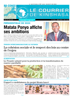 Les Dépêches de Brazzaville : Édition le courrier de kinshasa du 04 mai 2022